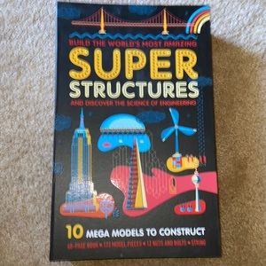 Engineering Super Structures Educational Building Set Toy Game Book Learning Aid